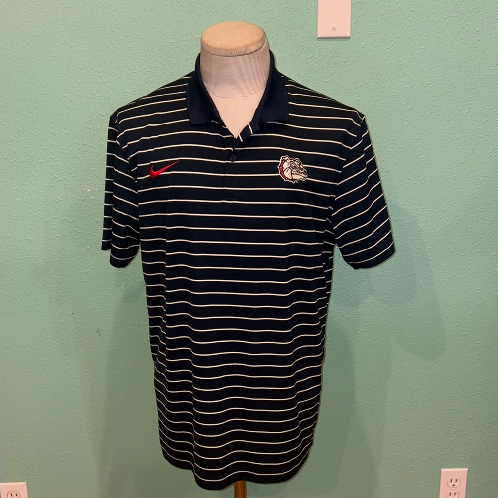 Nike Gonzaga Bulldogs polo.  Large.  Great condition.